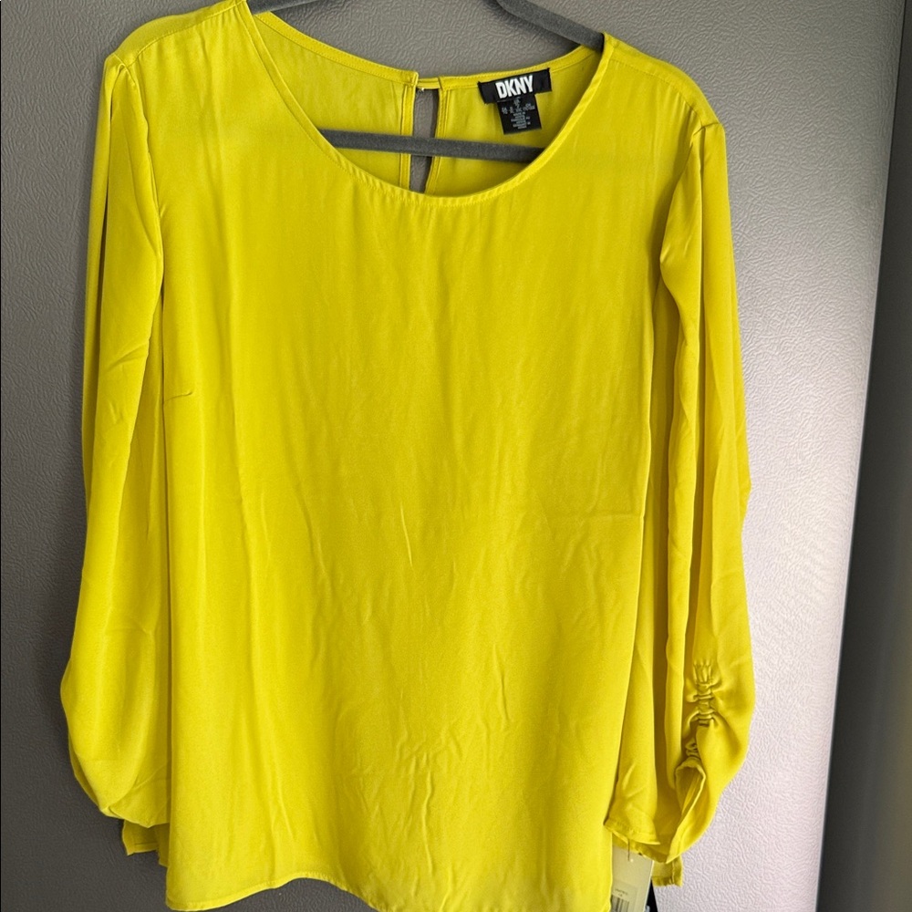 DKNY Vibrant Green Women's Blouse